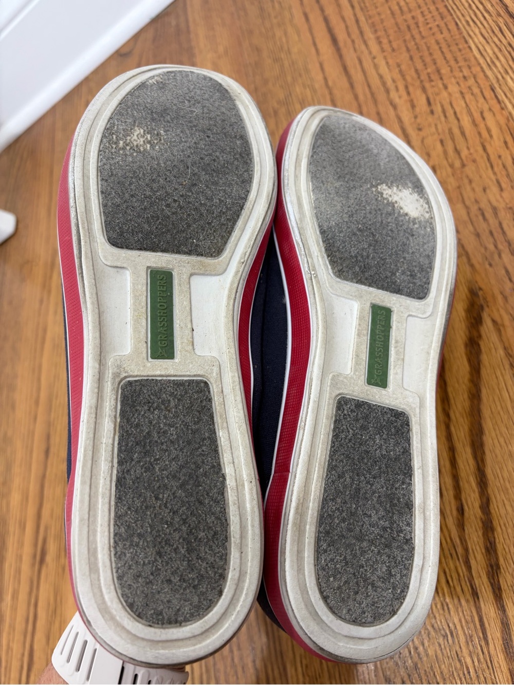 Grasshoppers Navy/Red Slip-on Boat Shoes (10) - Picture 7 of 7